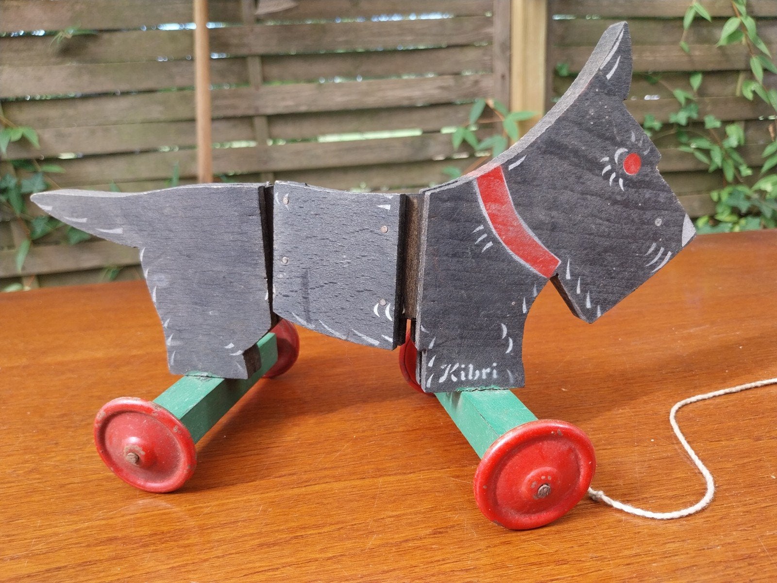 hond terrier op wielen Kibri, Antiek en Kunst, Ophalen of Verzenden