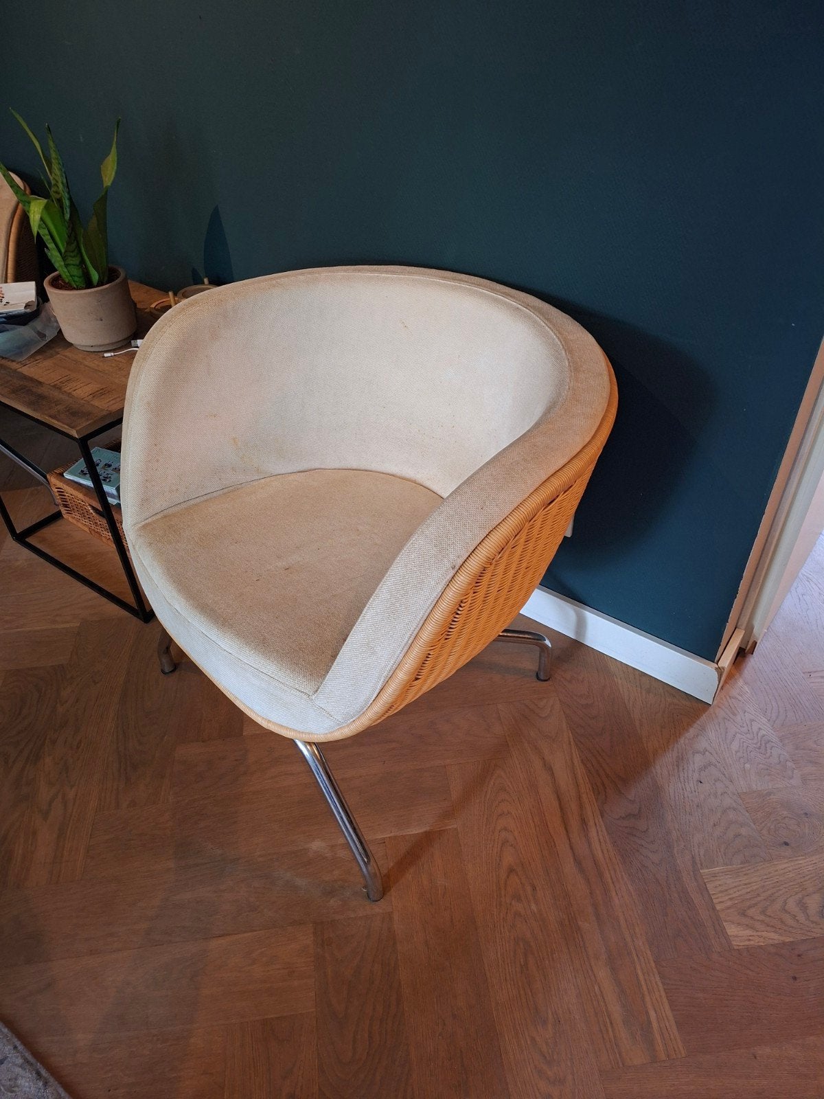 Twee rotan stoelen (beige), Ophalen, Gebruikt, Twee, Overige kleuren