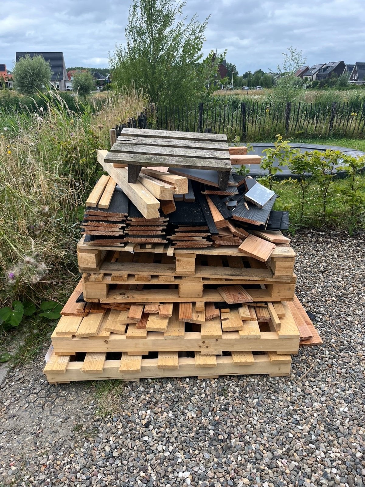 Diverse partij hout: Pallets, planken en balken, Ophalen, Gebruikt, 25 tot 50 mm, Balk