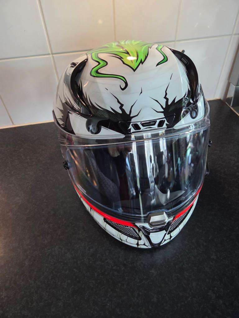 Motorhelm met Headset, Ophalen of Verzenden, Tweedehands, Integraalhelm, Overige merken
