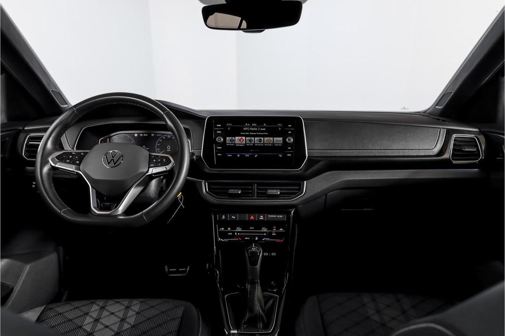 Volkswagen T-Cross 1.0 TSI 115 PK R-Line - Automaat | Dig. C, 12 maanden, Gebruikt, 116 pk, Zwart