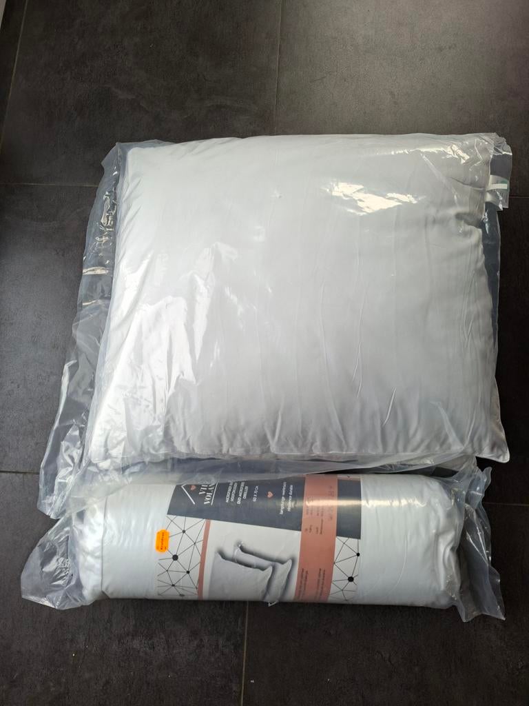 4 Nieuwe Hoofdkussens - Comfortabel en Onderhoudsvriendelijk, Ophalen, Nieuw, Wit, Rechthoekig