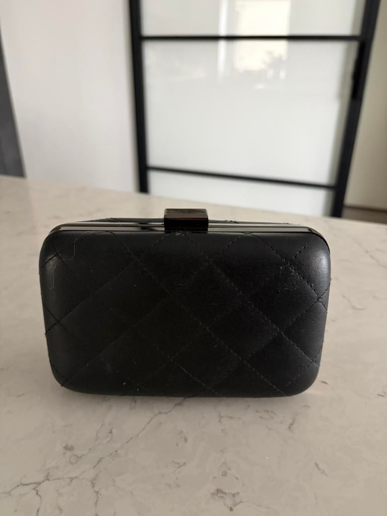 ZALANDO Clutch, Ophalen of Verzenden, Zo goed als nieuw, Zwart, Avondtasje