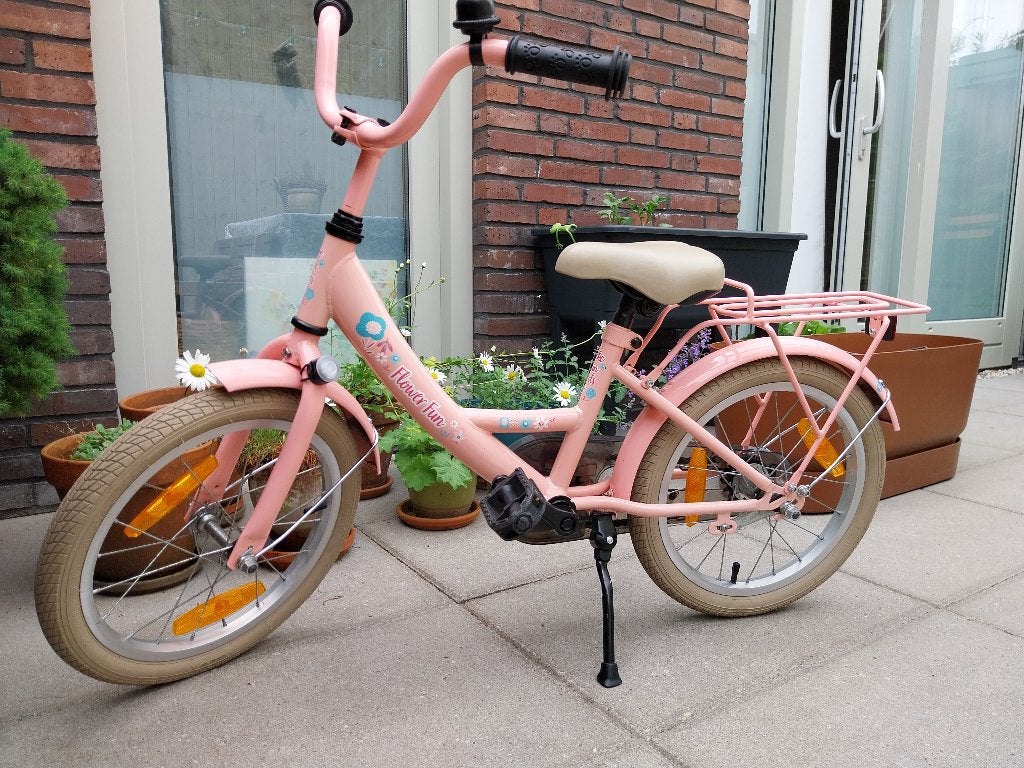 Kinderfiets 16 inch, Ophalen, Terugtraprem, Bike fun kids, Gebruikt