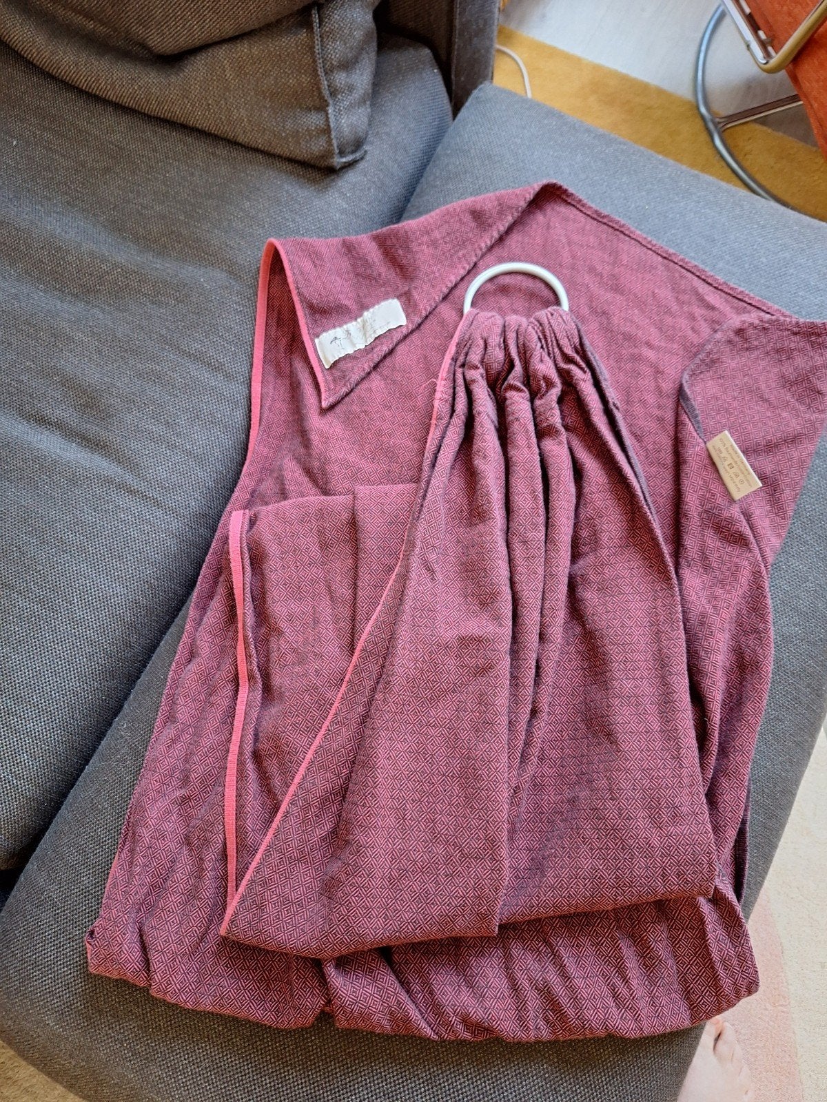 Storchen Wiege ringsling Bordeaux, Kinderen en Baby's, Babydragers en Draagdoeken, Overige merken, Ophalen of Verzenden, Zo goed als nieuw