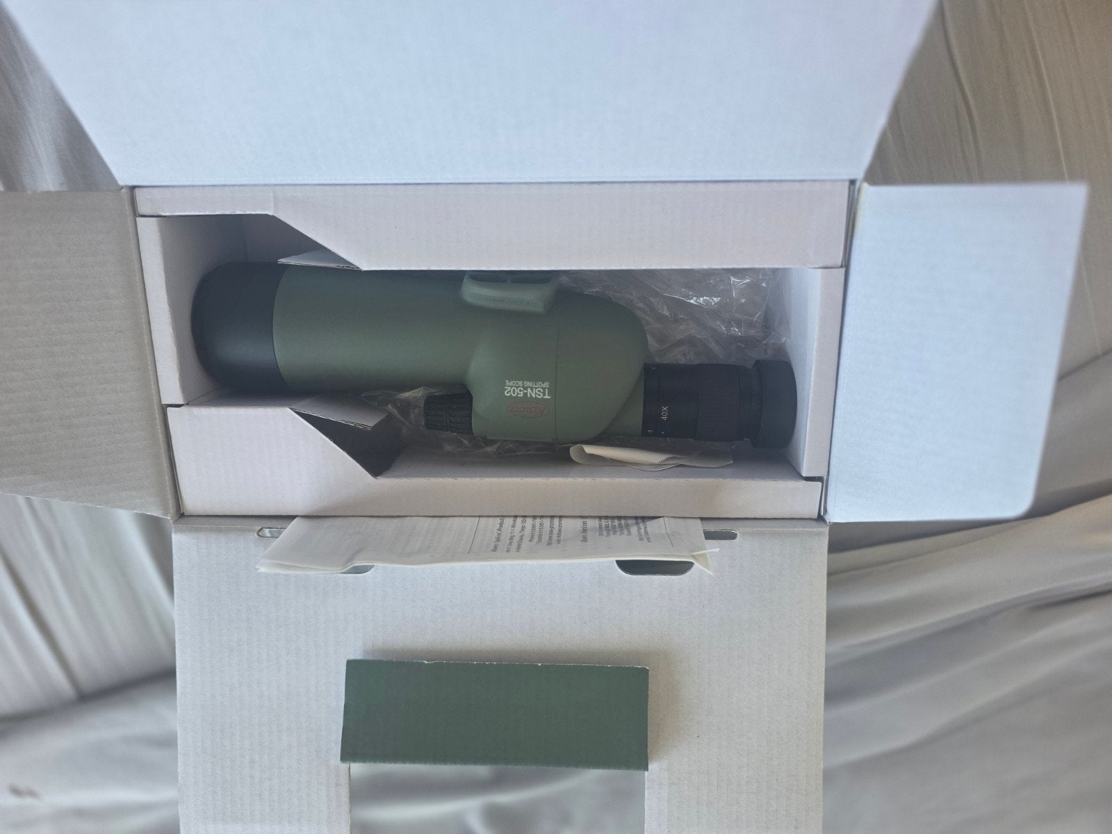 Kowa TSN-502 Spotting Scope - Rechte Dakkantkijker, Ophalen of Verzenden, Zo goed als nieuw, 20x of meer, Dakkant (recht)