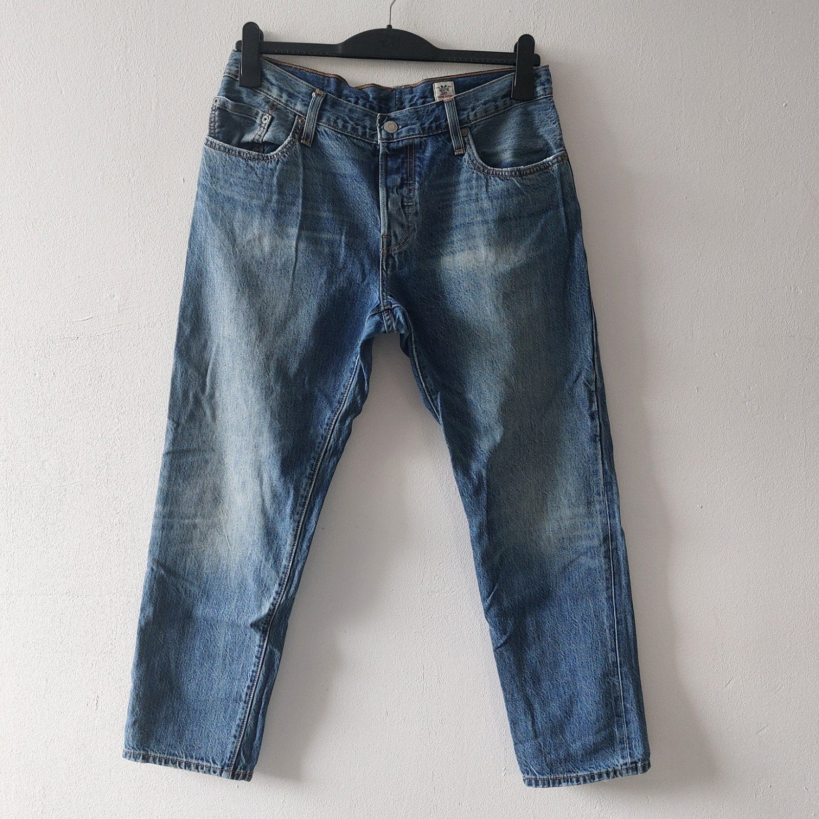 Levis 501CT White Oak Cone Denim Selvedge jeans 30, Blauw, Ophalen of Verzenden, W30 - W32 (confectie 38/40), Gedragen