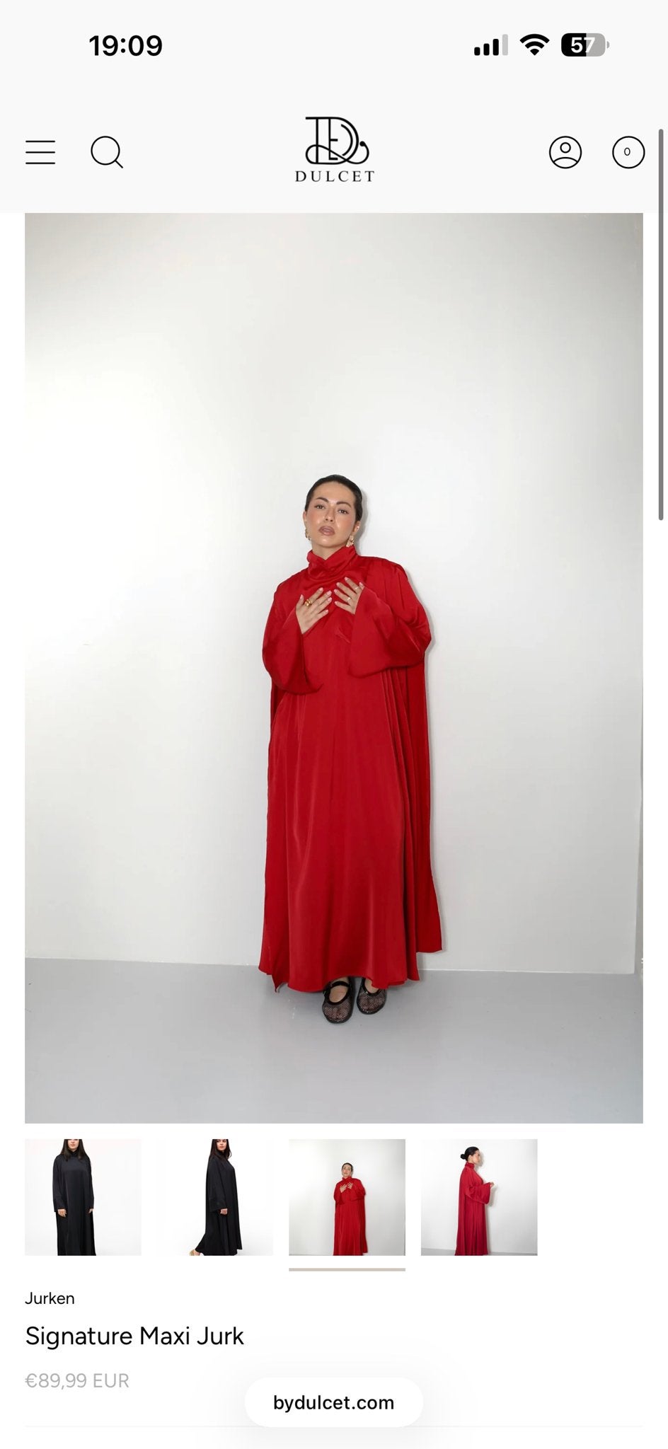 Bydulcet Signature Maxi Jurk Rood, Maat 42/44 (L), Nieuw, Ophalen of Verzenden, Rood