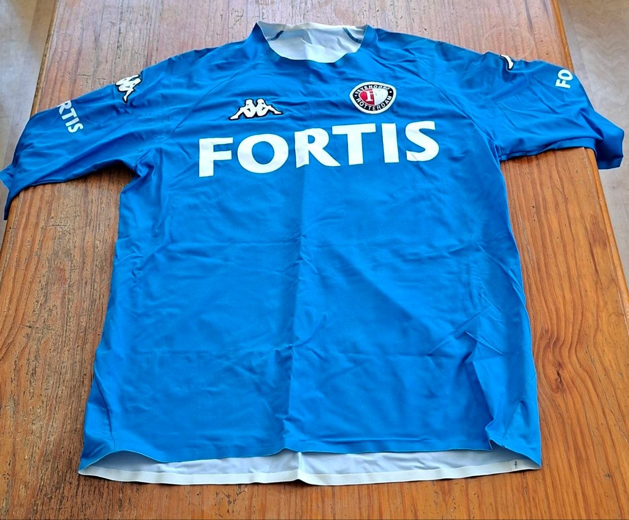 Feyenoord uitshirt 2006/2007, Kleding | Heren, Maat 52/54 (L), Kappa, Blauw, Ophalen of Verzenden