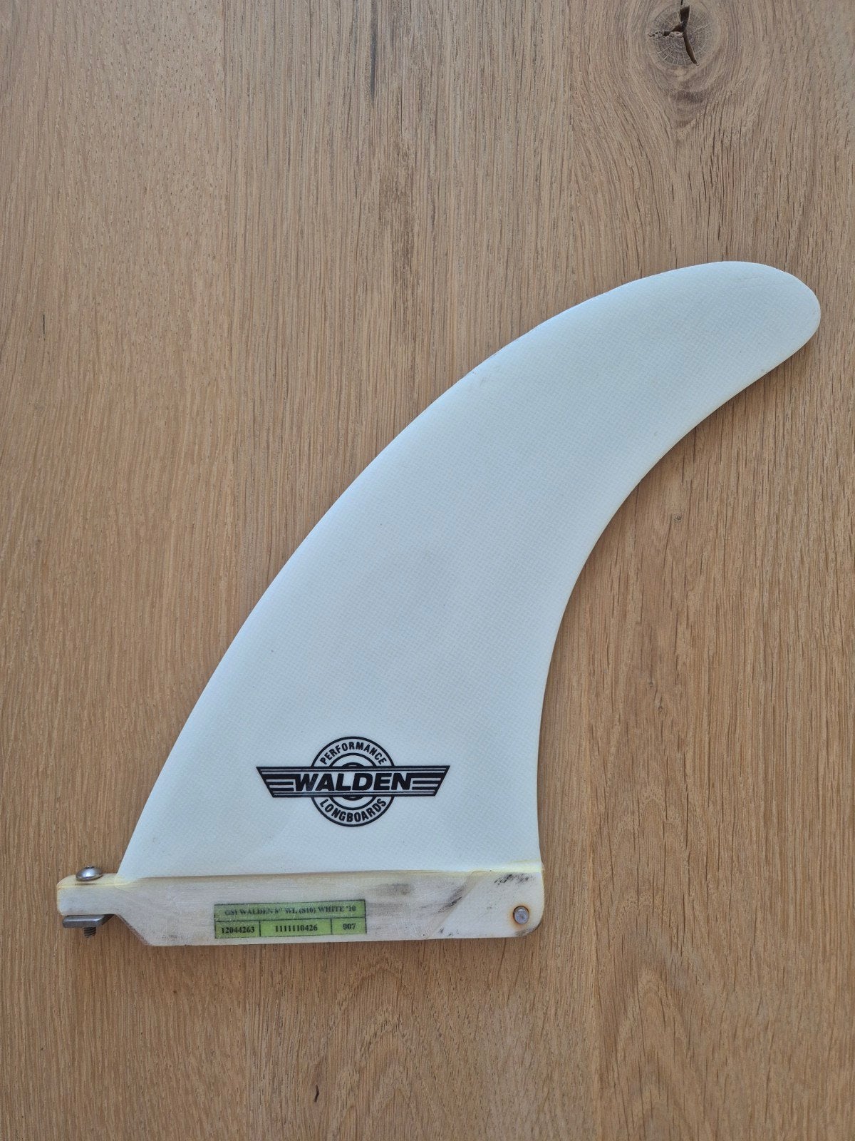 Walden GSI Longboard Surfvin – 8 inch – Wit (US Fin Box), Watersport en Boten, Golfsurfen, Ophalen of Verzenden, Gebruikt, Longboard
