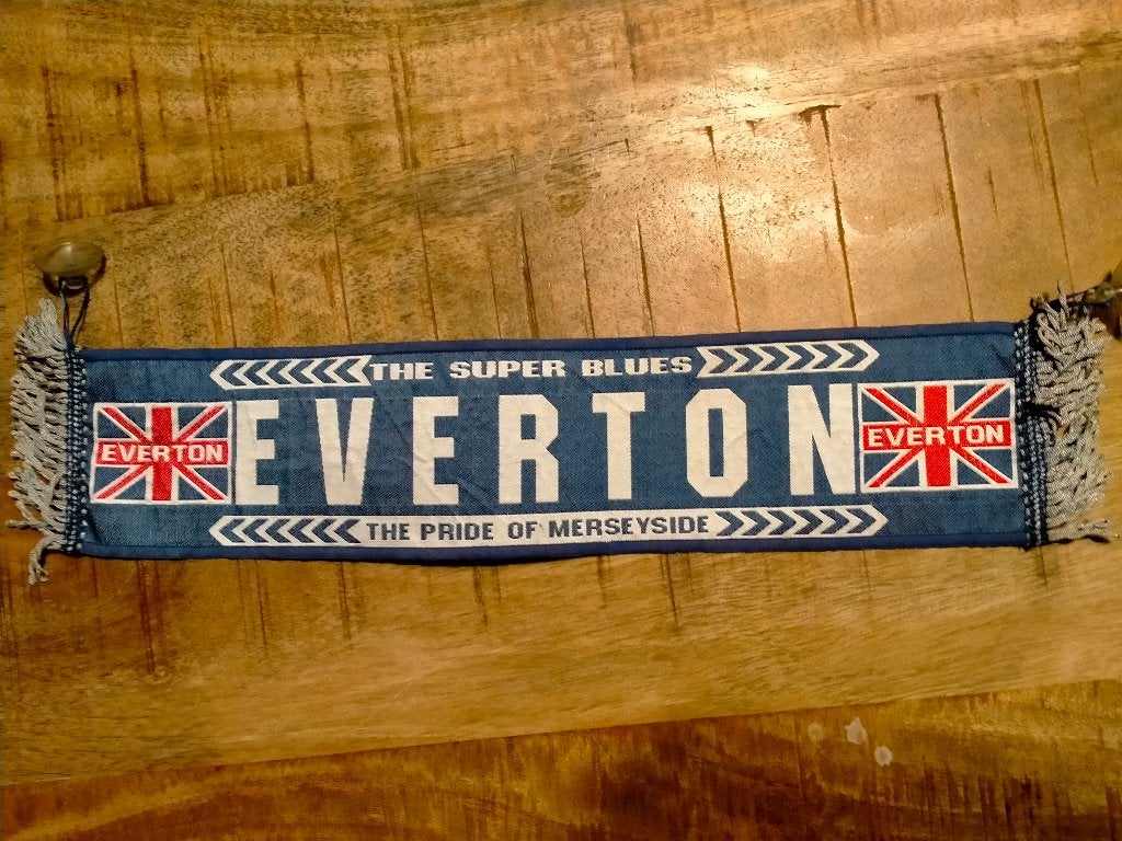Everton Engeland voetbal vaantje club vintage met zuignap, Ophalen of Verzenden, Gebruikt, Buitenlandse clubs, Vaantje of Sjaal