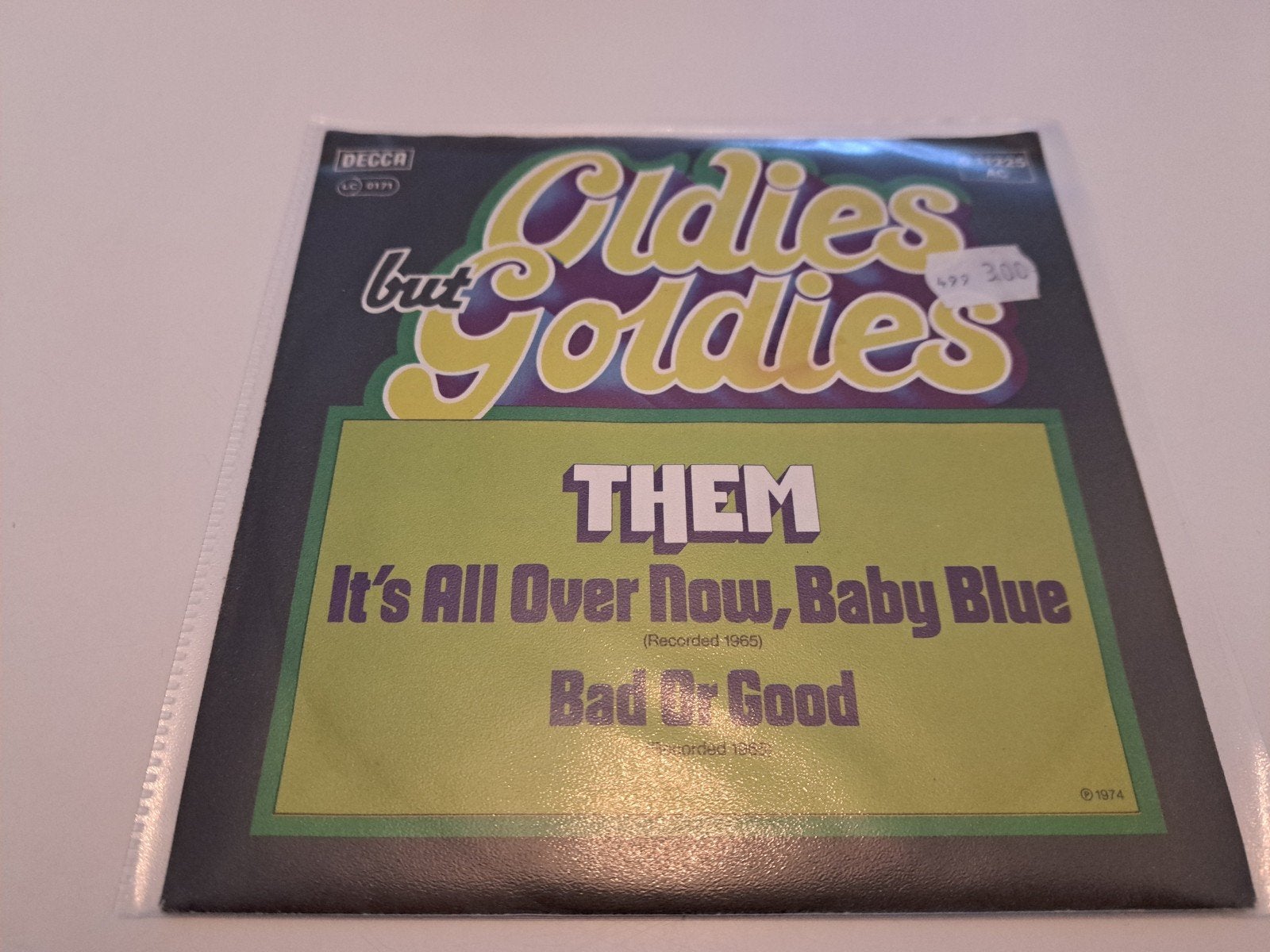 7" Them : It's all over now, baby blue, Cd's en Dvd's, Vinyl Singles, Verzenden