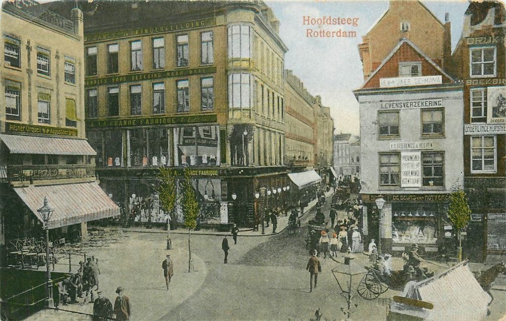 701-003-043 Rotterdam  Hoofdsteeg, Verzenden, Voor 1920, Zuid-Holland