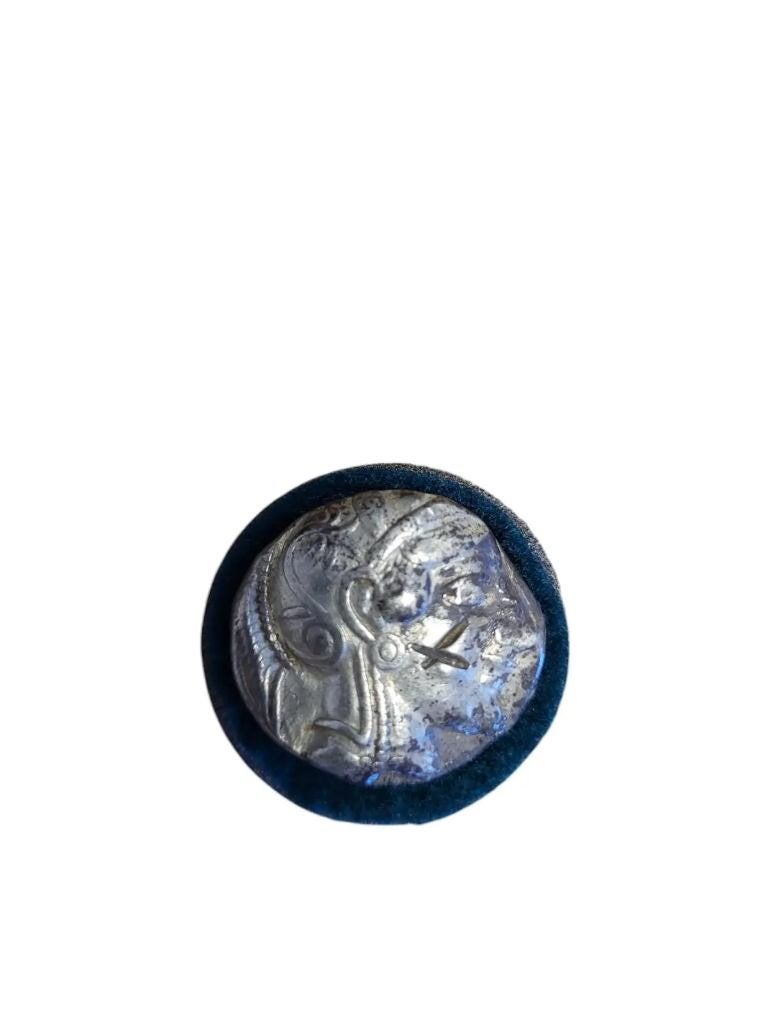 Griekse zilveren tetradrachme De Uil van Athene 2400 jr oud!, Ophalen of Verzenden, Griekenland, Setje, Zilver