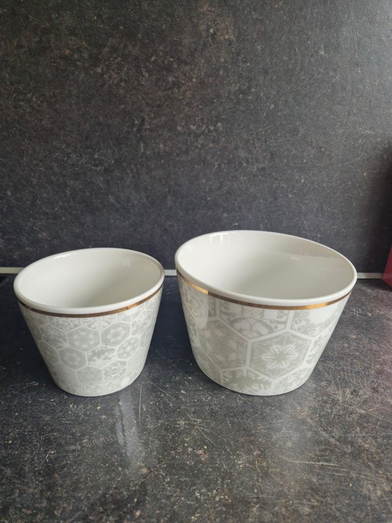 Porseleinen Kom / pot. Marcel Wanders/ Bijenkorf, Ophalen of Verzenden, Zo goed als nieuw, Kunststof