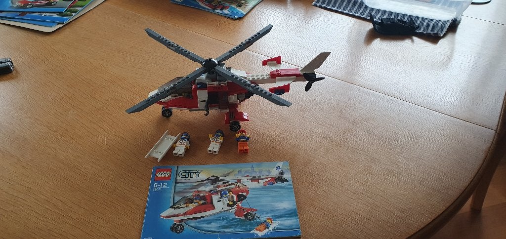 Lego Nr. 7903 City Reddings helicopter  Complete set, City, Lego, Ophalen of Verzenden, Complete set