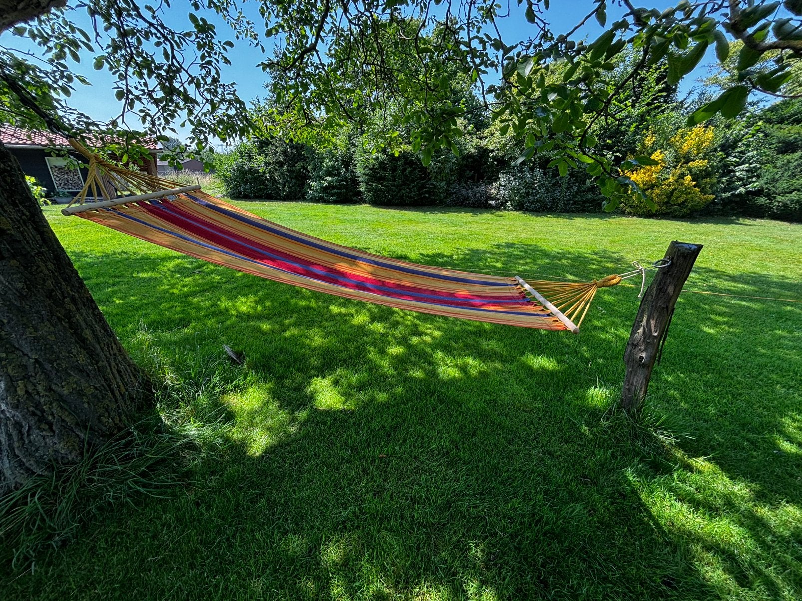 Hangmat canvas 80 cm x195 cm nieuw, Ophalen, Nieuw, Eenpersoons, Buiten