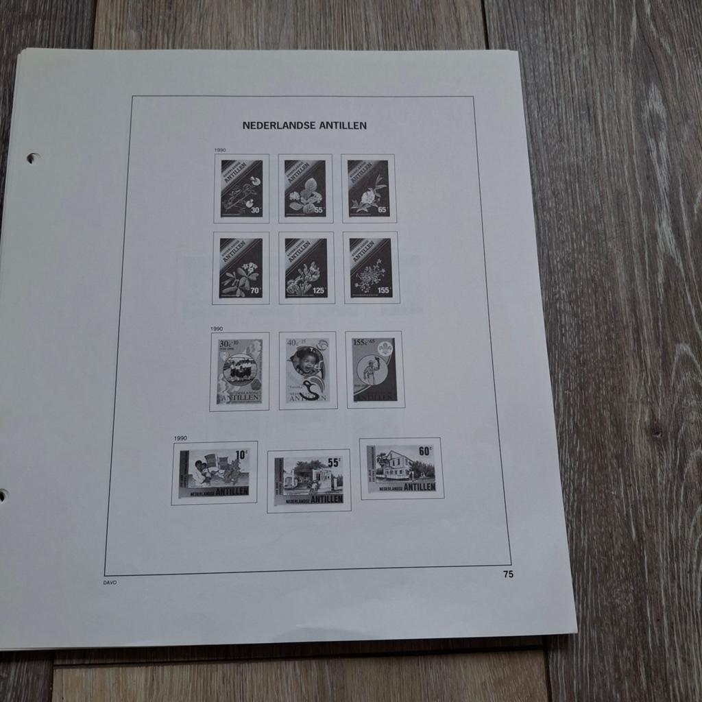 DAVO bladen voor OGD V zonder zegels 1990-2001, Ophalen of Verzenden