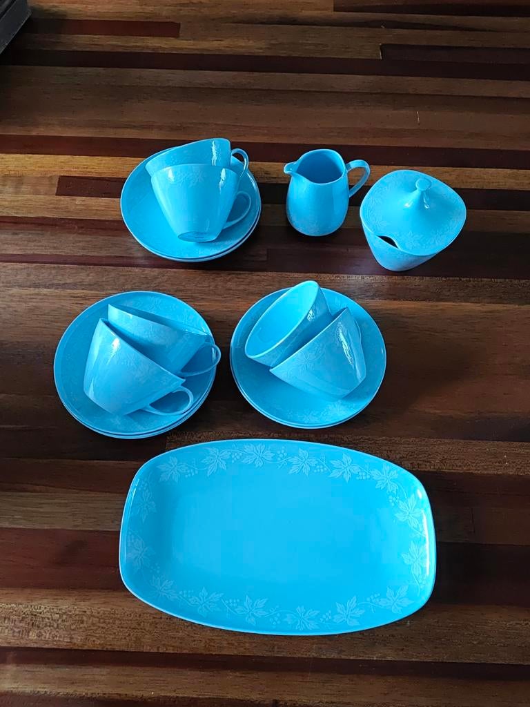 Royal Sphinx Wingerd Servies - Lichtblauw, Ophalen of Verzenden