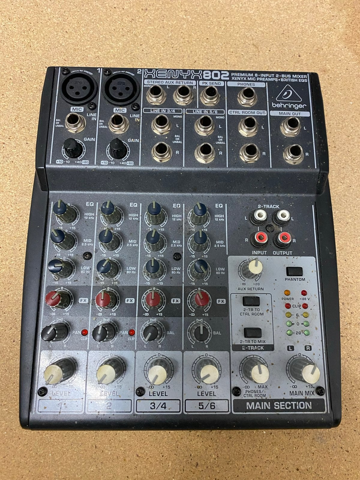 Behringer XENYX 802 Premium 8-Input 2-Bus Mengpaneel, Muziek en Instrumenten, Mengpanelen, Ophalen of Verzenden, Gebruikt, 5 tot 10 kanalen