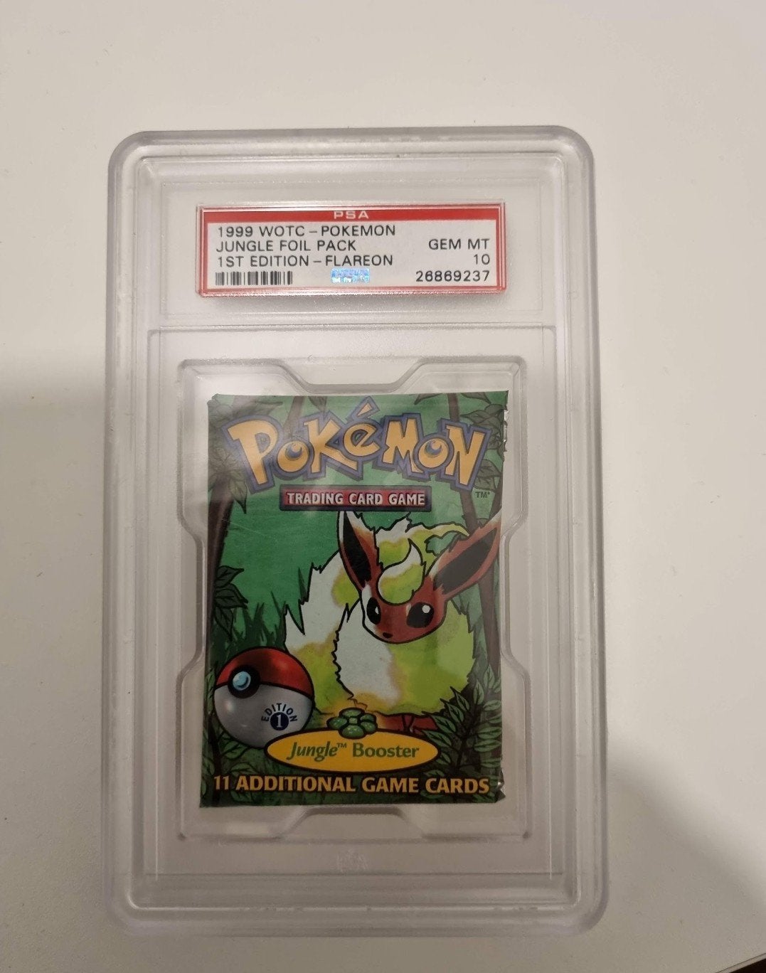 PSA 10 1999 WOTC Pokémon Jungle Foil Pack1st Edition Flareo, Ophalen of Verzenden