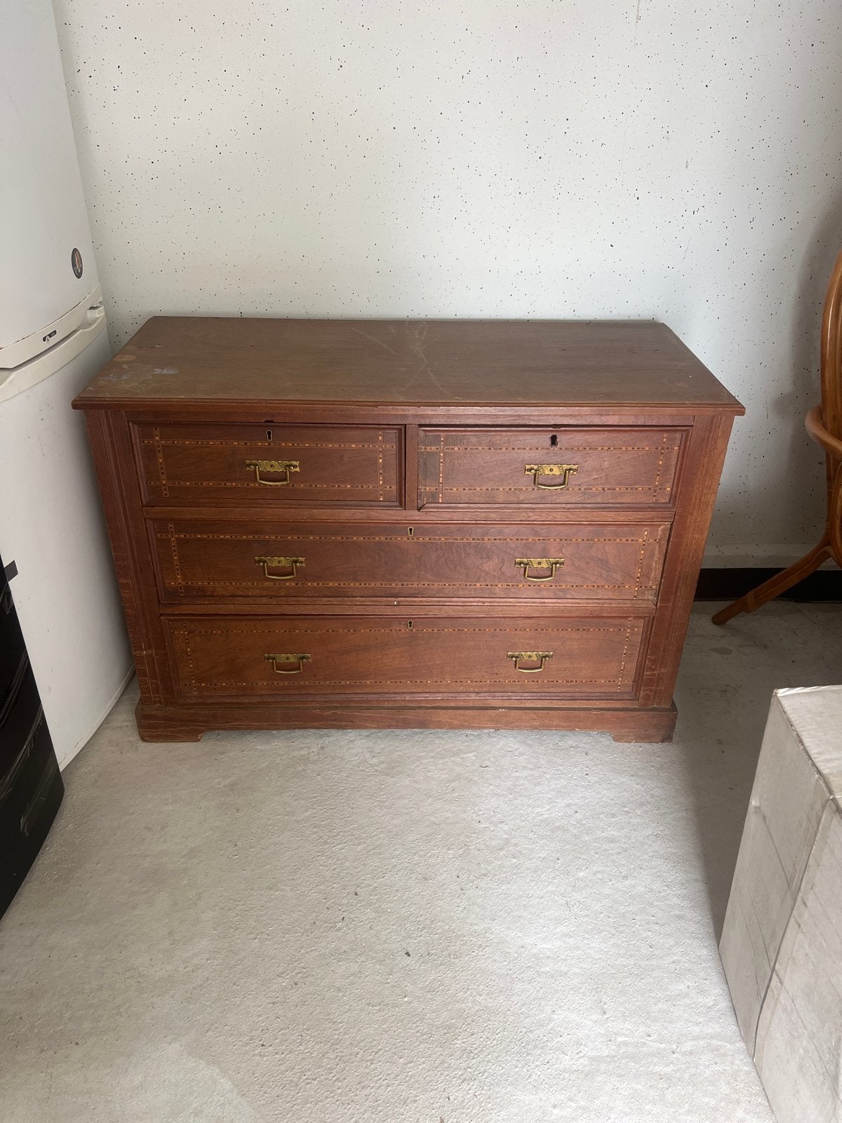 Vintage Dressoir - Hoogkwaliteit Hout met Lades, Ophalen, Gebruikt, 100 tot 150 cm, Met lade(s)