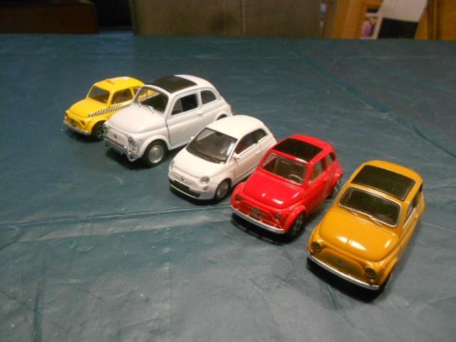 Vijfmaal Fiat 500, Ophalen of Verzenden, Zo goed als nieuw, Auto, Overige merken