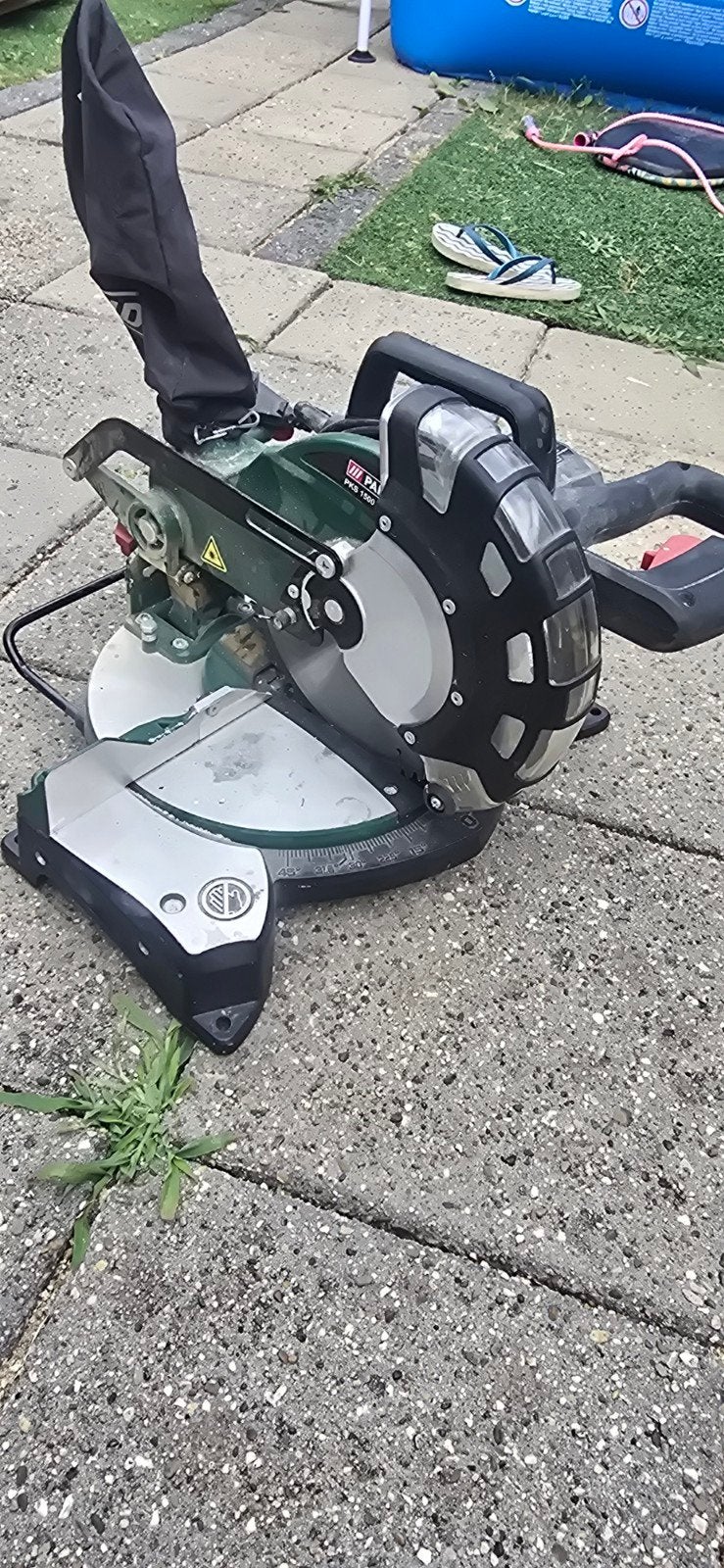 Parkside Afkortzaag PKS 1500 B3 - Zo goed als nieuw, Ophalen, Gebruikt, 70 mm of meer, Afkortzaag