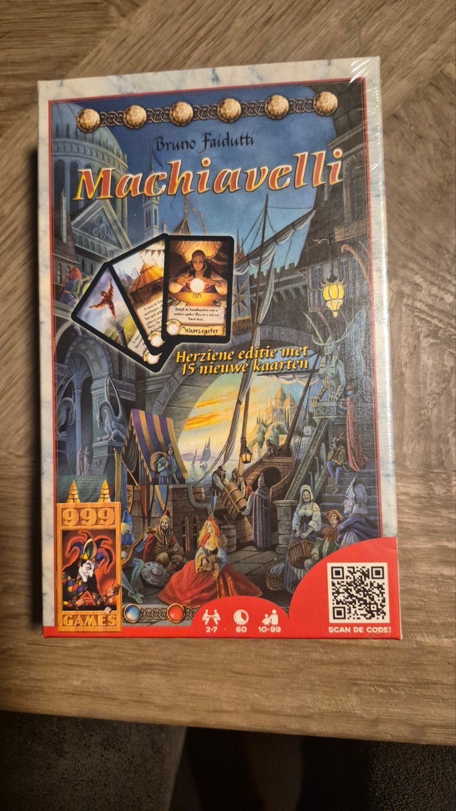 Machiavelli Bordspel - Herzien met 15 Nieuwe Kaarten, Vijf spelers of meer, Ophalen of Verzenden, Nieuw, 999 Games