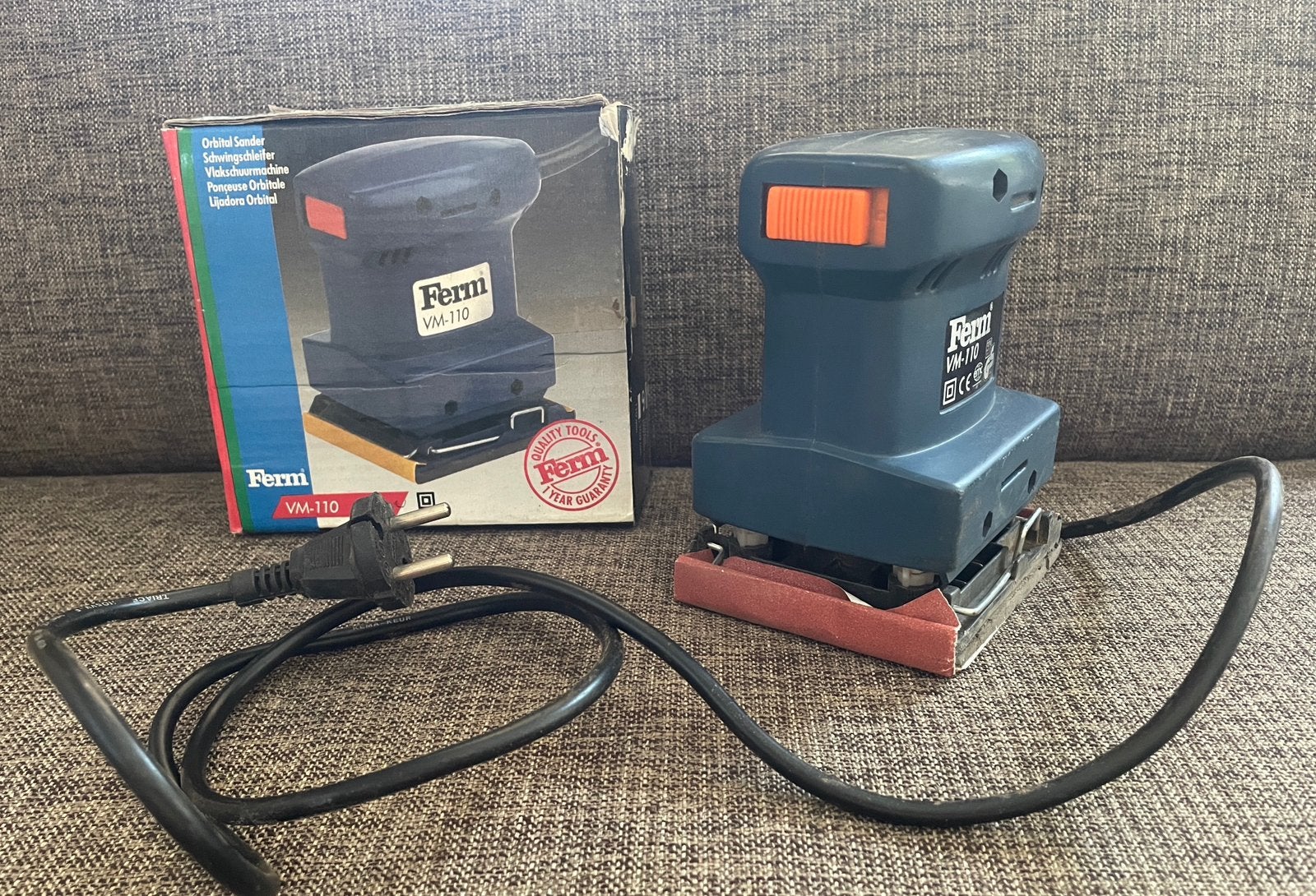 Ferm Vlakschuurmachine, Ophalen, Gebruikt, Minder dan 600 watt, Vlakschuurmachine