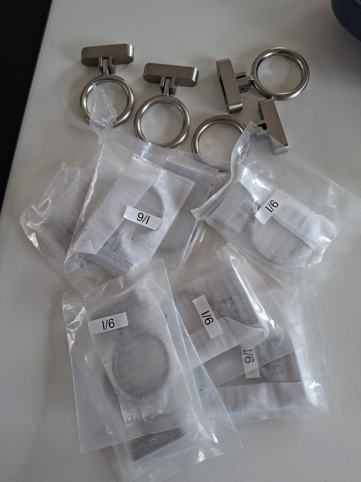 Deurbeslag, handvatten, ringgrepen 13 stuks, Ophalen, Nieuw, Rvs, Klink of Kruk