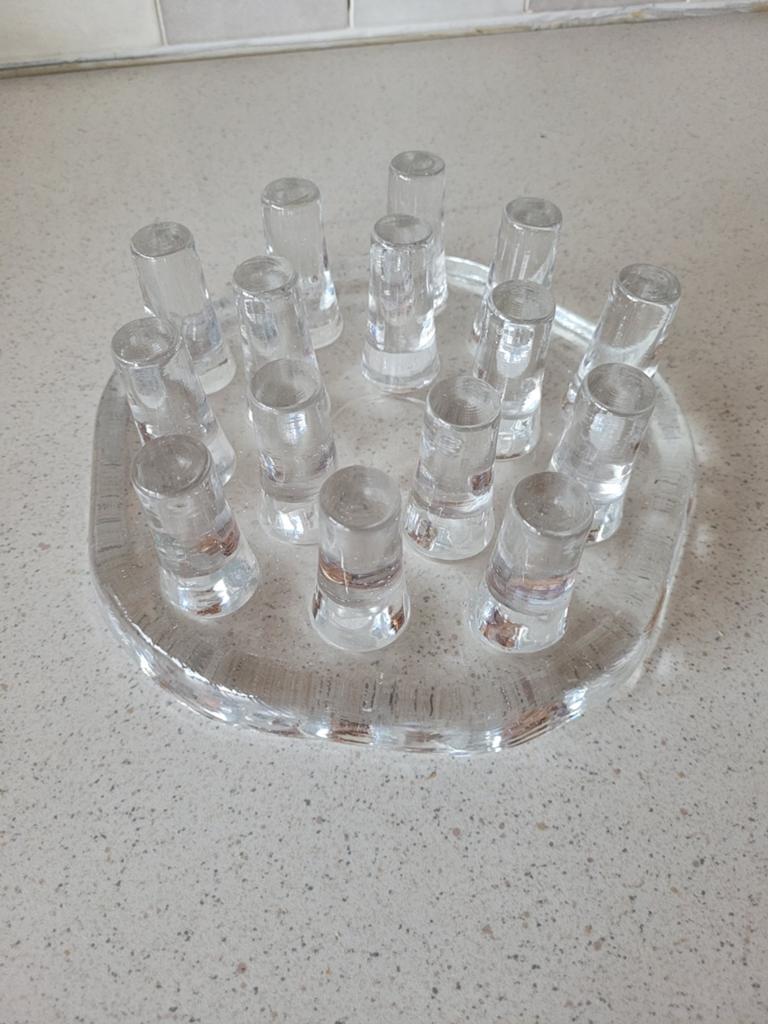 Vintage Georgshütte Glasdesign Theelicht (Rechaud) Jaren '70, Ophalen