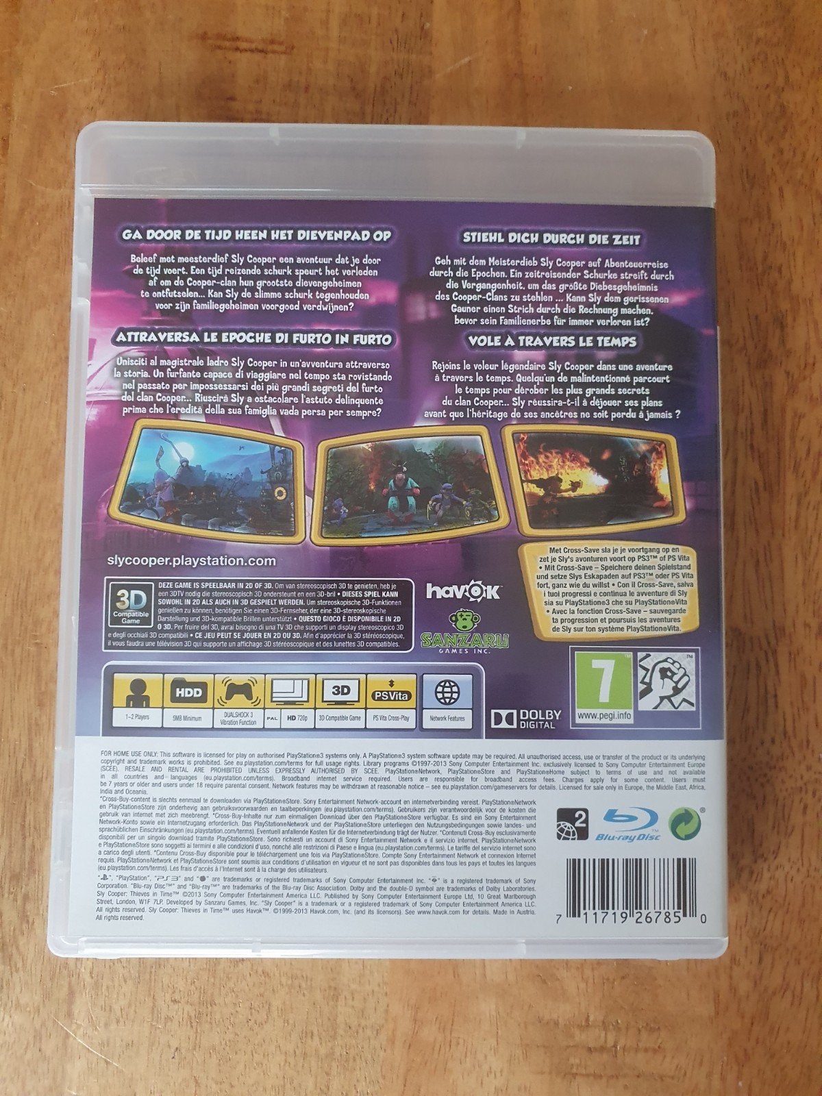 Sly Cooper Thieves in Time PS3, Avontuur en Actie, Verzenden, 1 speler, Zo goed als nieuw