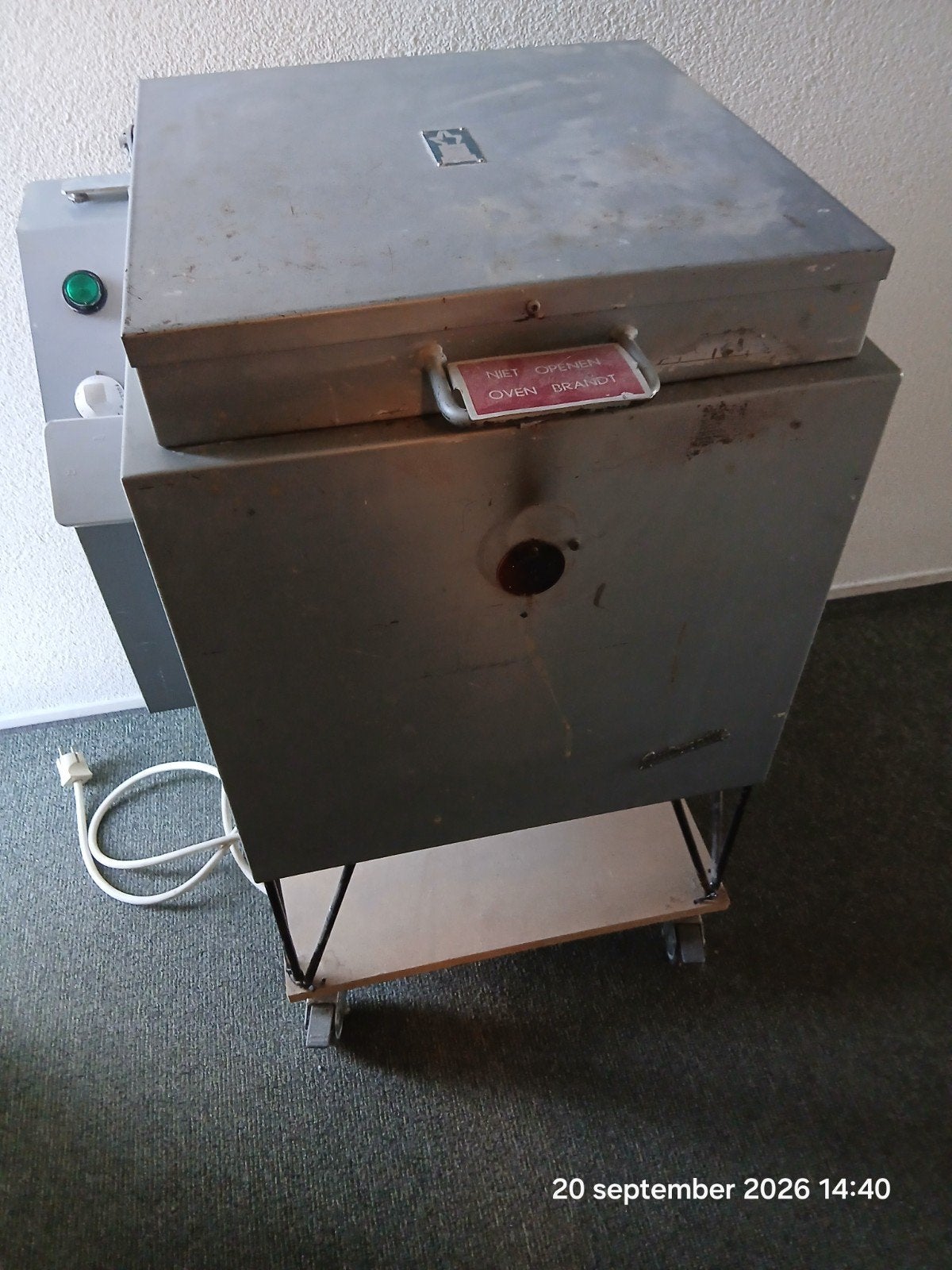Keramiek oven 220V 1200 graden, Ophalen, Gebruikt