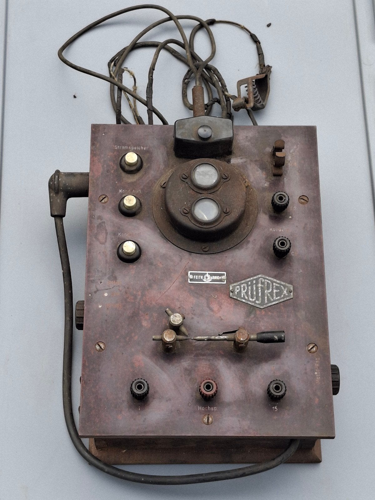 Antieke Prüfrex testkast / oldtimer bougie tester, Ophalen of Verzenden