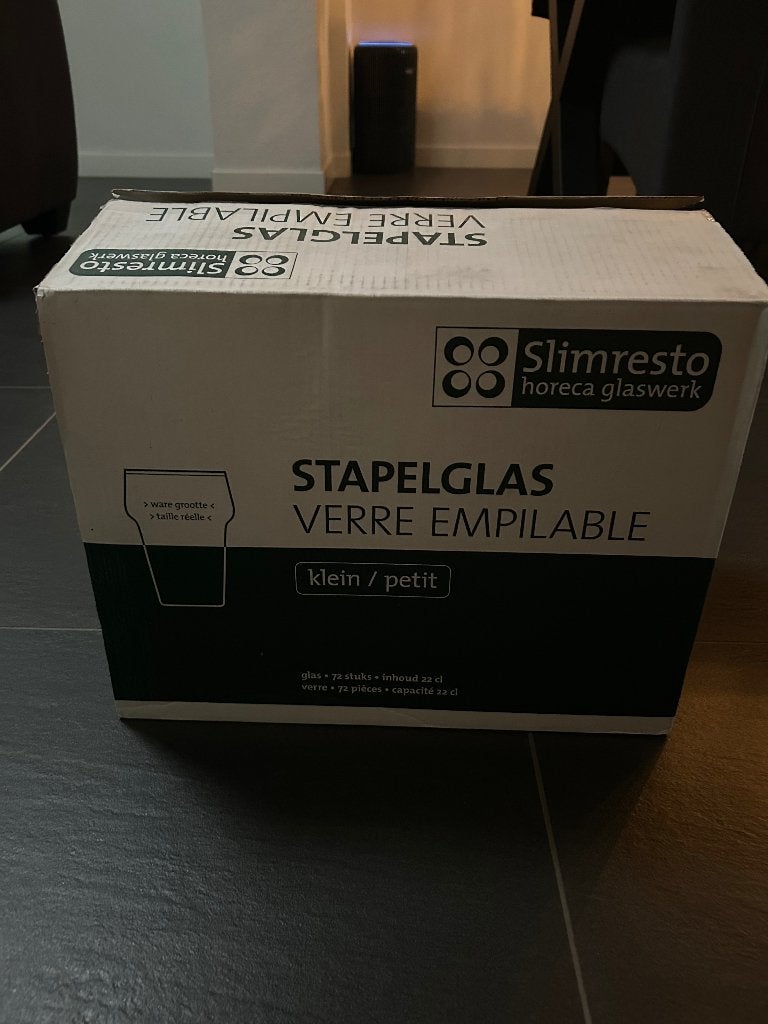 Slimresto Stapelglazen (68 stuks), Verzamelen, Ophalen of Verzenden, Nieuw, Bierglas