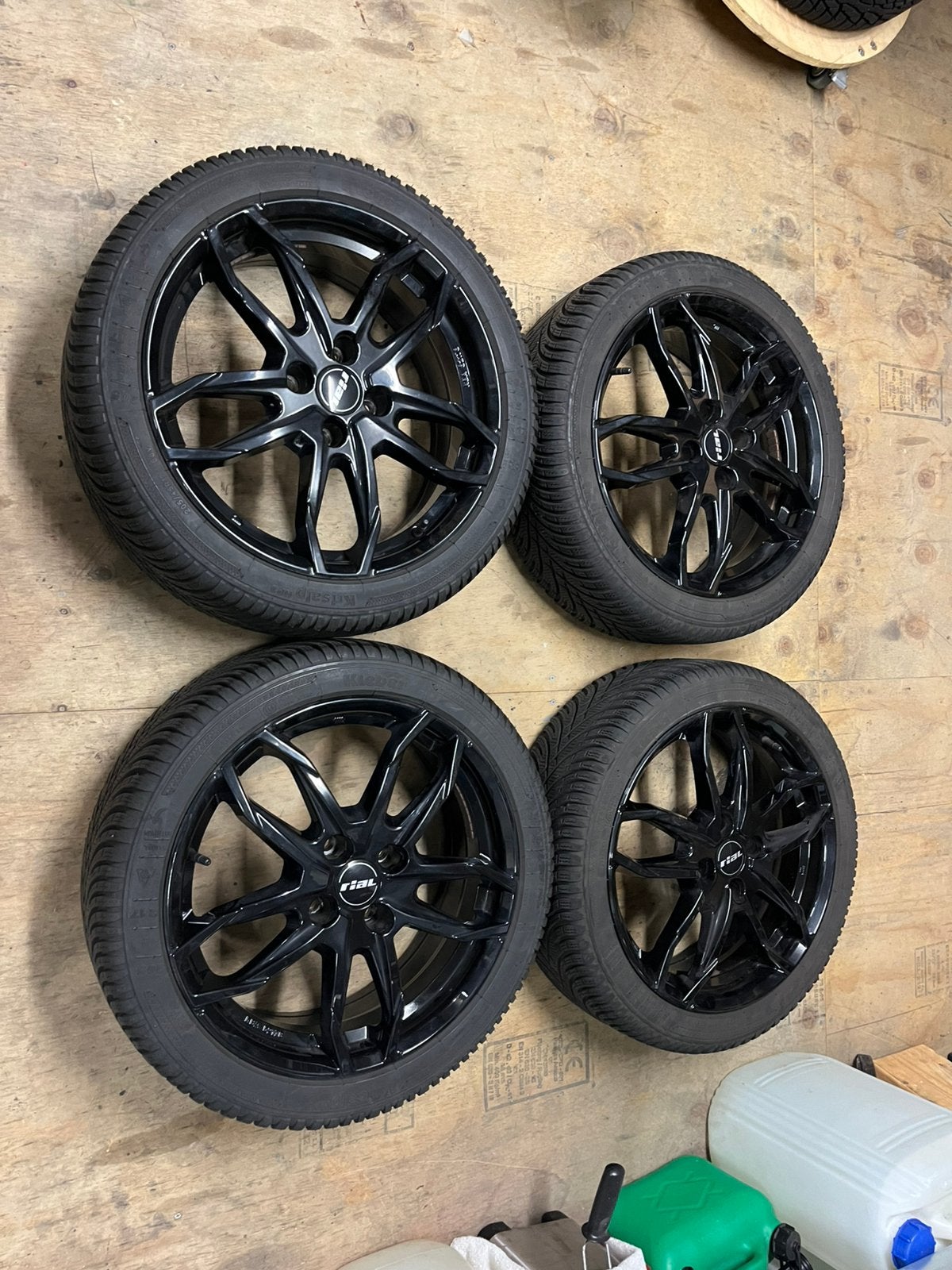 205 45 17 winterbanden set, Auto-onderdelen, Ophalen, Gebruikt, Banden en Velgen, 17 inch