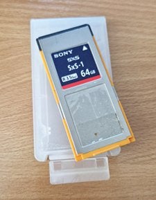 Sony geheugenkaart SXS 64 GB, Gebruikt, Videocamera, Overige typen, Ophalen of Verzenden