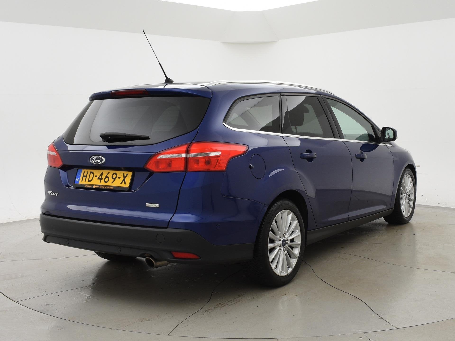FORD FOCUS WAGON 1.5 ECOBOOST 150PK AUT. TITANIUM ED. | CAME, Auto's, Ford, Stof, 4 cilinders, 150 pk, Blauw