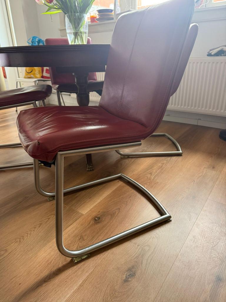 4x eetstoelen designer vintage, Huis en Inrichting, Stoelen, Ophalen, Gebruikt, Vier