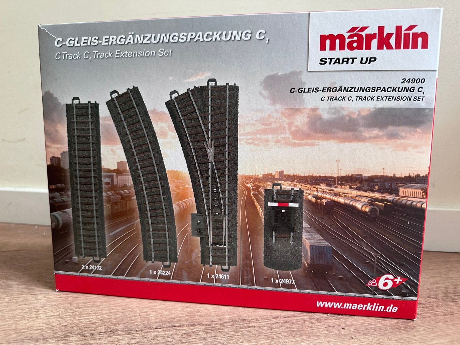 Marklin uitbreidingsset C1 (24900) + ovp, Wisselstroom, Rails, Ophalen of Verzenden, Zo goed als nieuw