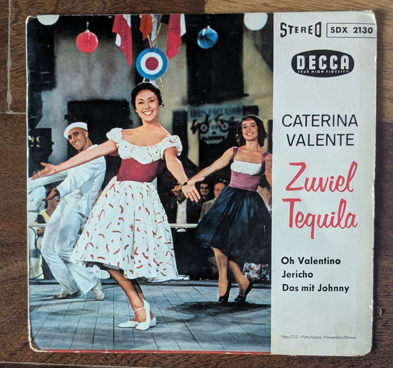 Caterina Valente - Zuviel Tequila (EP, 1958), Cd's en Dvd's, Gebruikt, Originele persing, 7 inch, EP