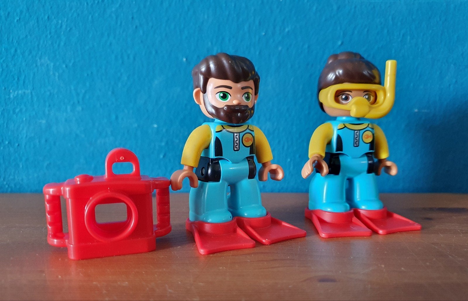 Duplo Poppetjes duikers snorkelen scuba, Ophalen of Verzenden, Zo goed als nieuw, Duplo