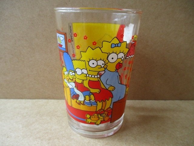 adv11205 simpsons glas 1, Ophalen, Overige figuren, Gebruikt, Overige typen