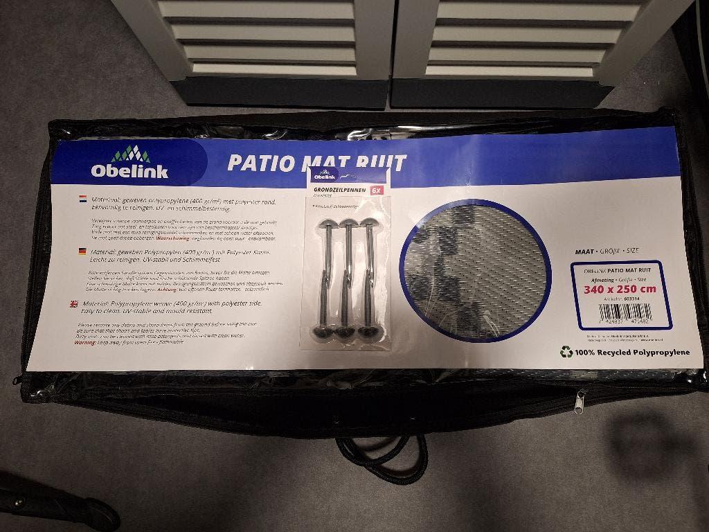Tent/Patiomat  NIEUW!, Caravans en Kamperen, Kampeeraccessoires, Ophalen, Nieuw