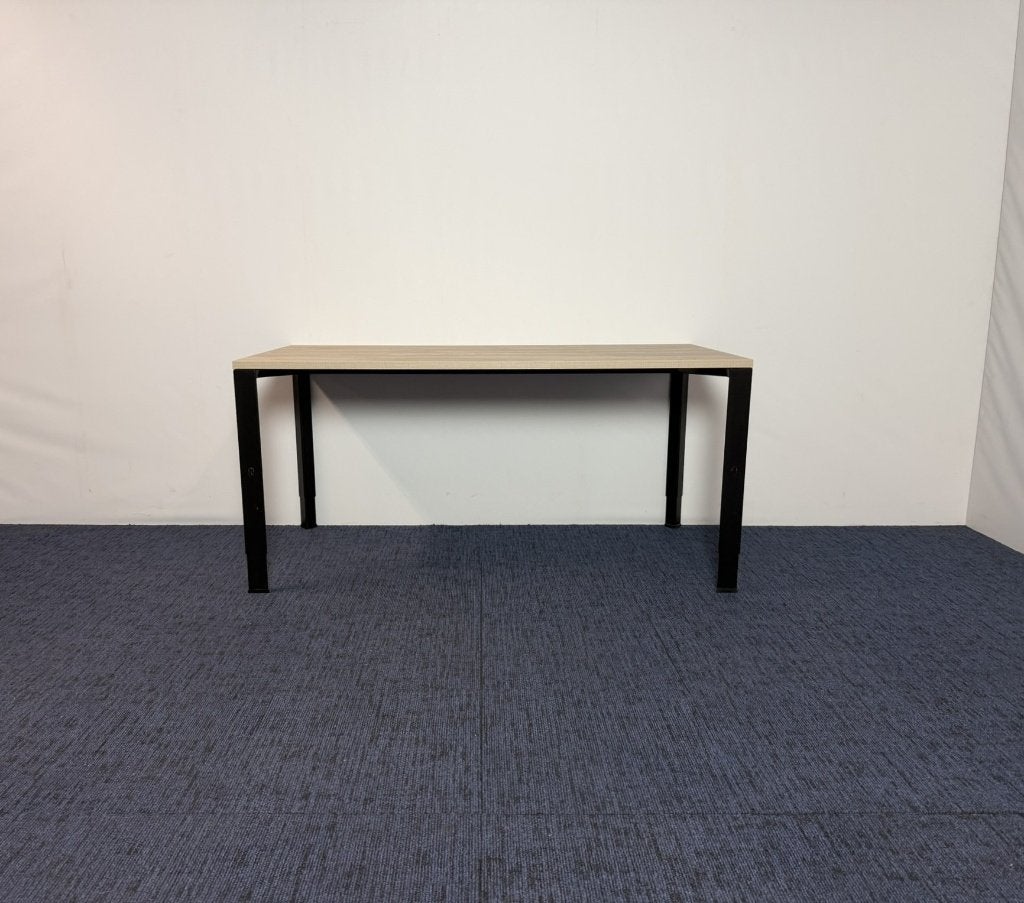 7 x Bureau Ahrend 700, nieuw blad, zwart frame, 160 x 80 cm., 160 cm, Gebruikt, Computerbureau, Ahrend