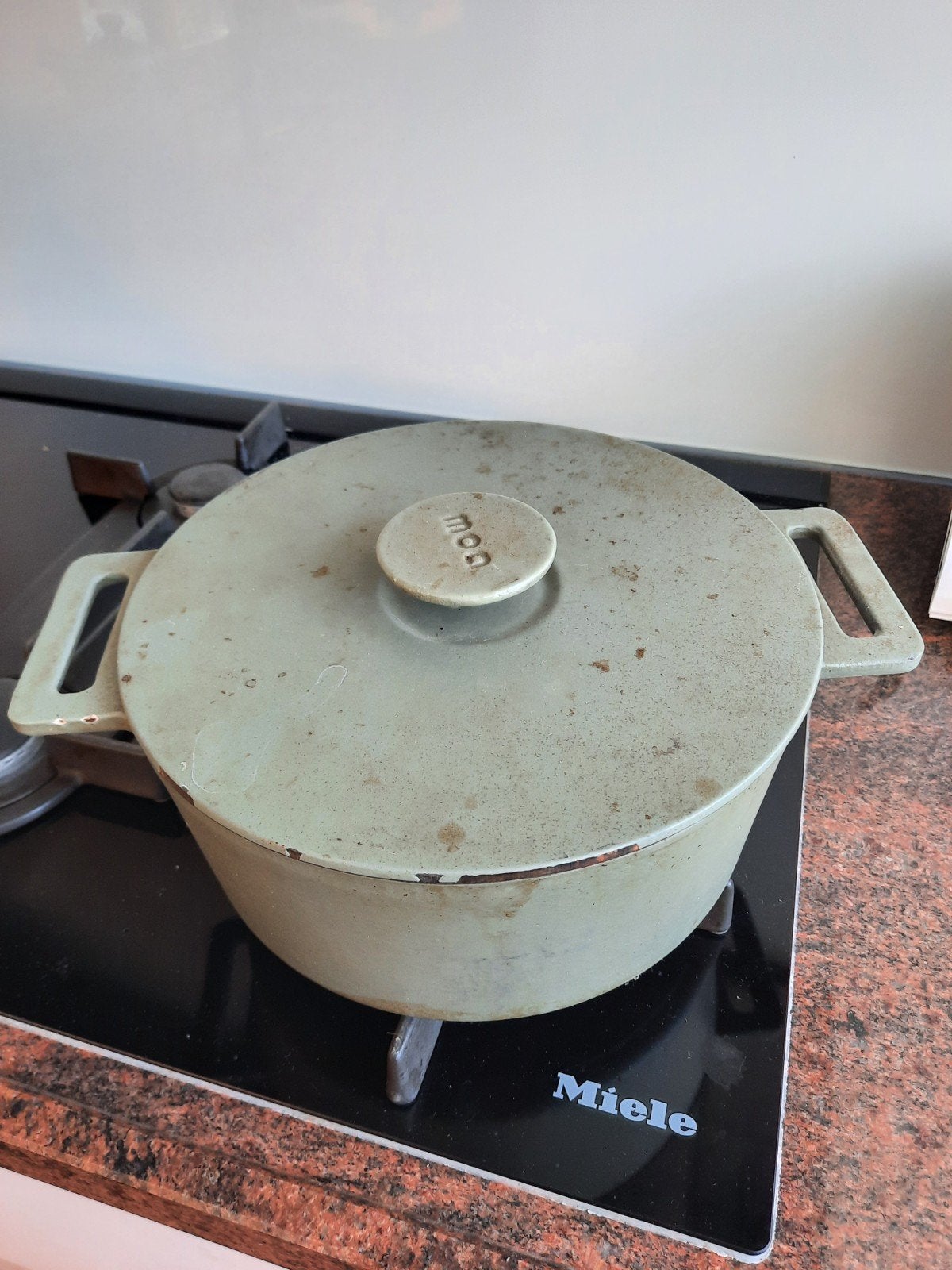 Gietijzeren braadpan, stoofpot van MOA, Ophalen, Gebruikt, Geschikt voor inductie, Braadpan