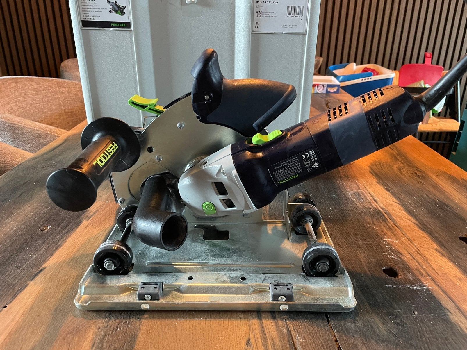 Festool DSC- AG 125, Ophalen, Zo goed als nieuw, 1200 watt of meer, 70 mm of meer