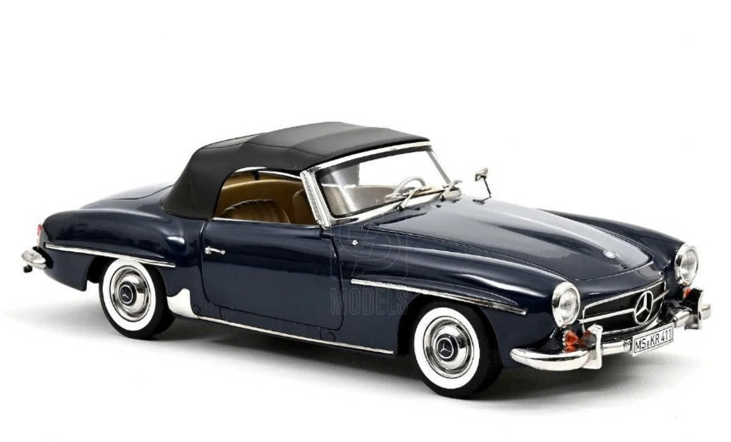 Mercedes Benz 190 SL '57 Blauw schaal 1/18 NOREV ref 183403, Hobby en Vrije tijd, Verzenden, Nieuw, Auto, Norev