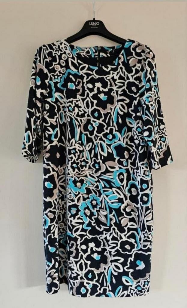Witteveen prachtige blauwe jurk mt 40 in zeer goede staat., Kleding | Dames, Jurken, Ophalen of Verzenden, Zo goed als nieuw, Maat 38/40 (M)